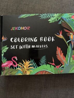 Coloring Book Set with Markers